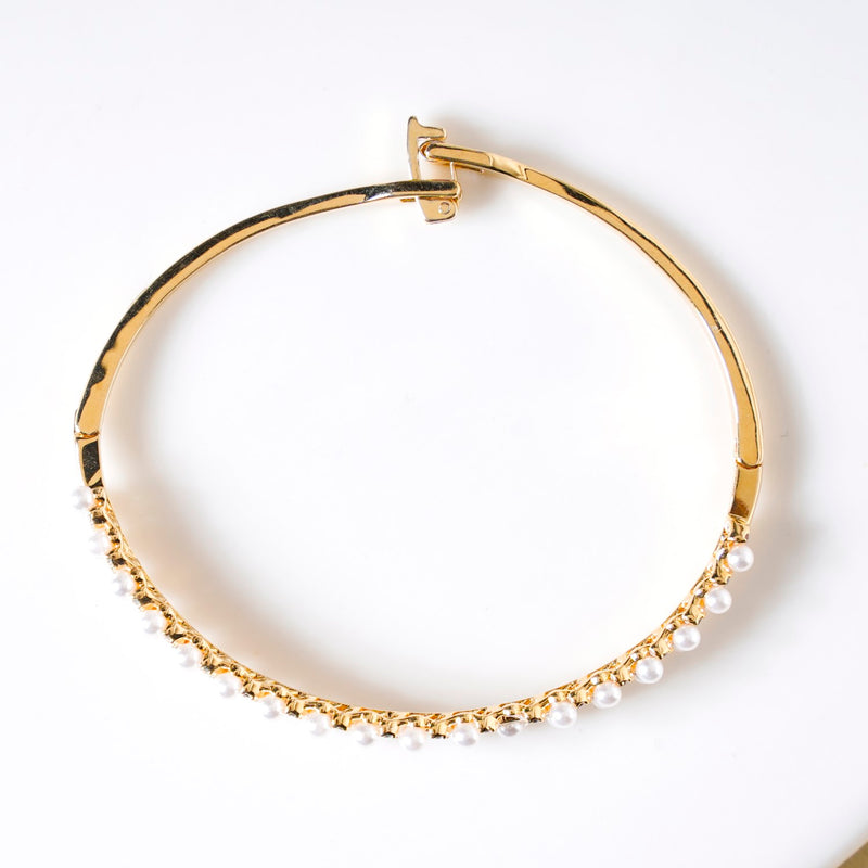 Gold Shimmer Folding Clasp Bracelet