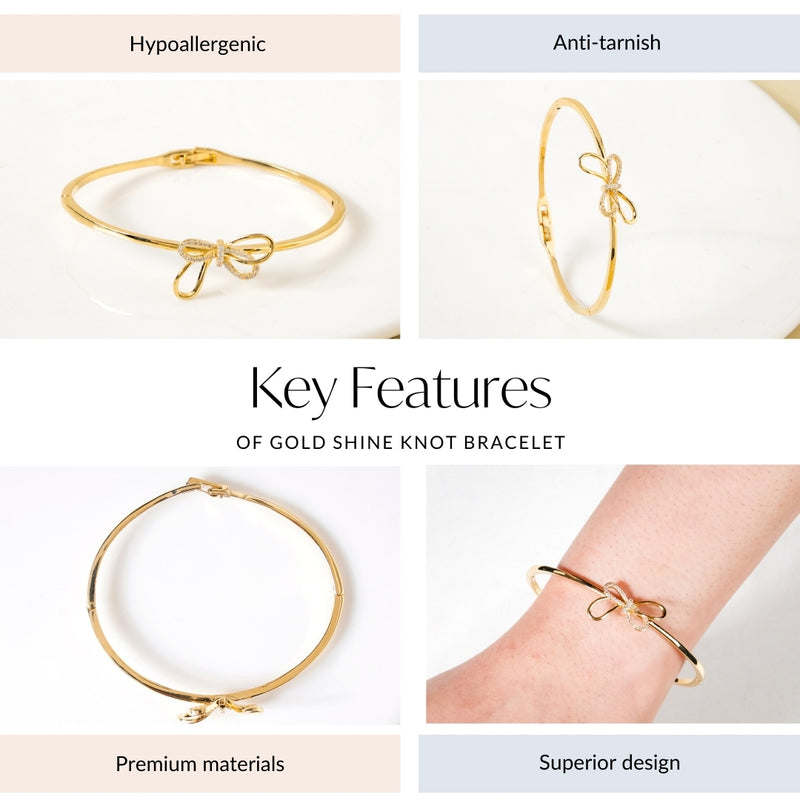 Gold Shine Knot Bracelet