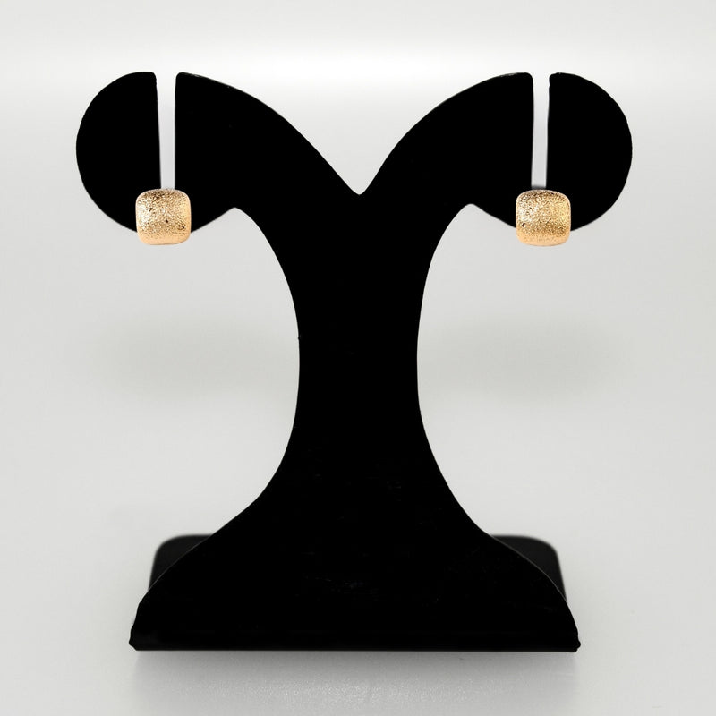 Gold Square Fold Studs