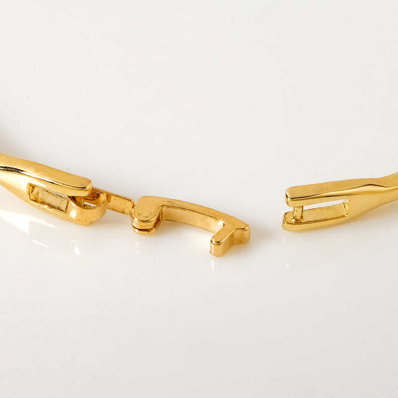 Gold Stone Studded Bow Bracelet