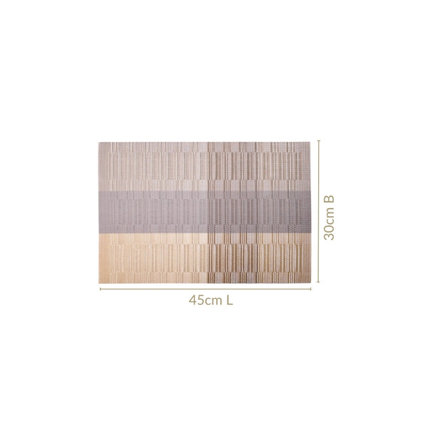 Gold And Brown Mat Set Of 6