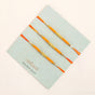 Golden Beads Orange Rakhi Gift Set