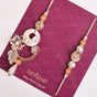 Golden Bloom Rakhi-Lumba Set