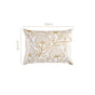 Golden Blooms Cotton Cushion Cover 50x36cm