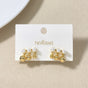 Golden Charm Semi Dangle Earrings