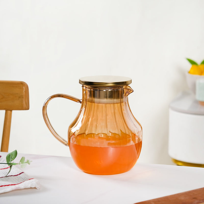 Golden Pear Borosilicate Glass Jug 1550ml