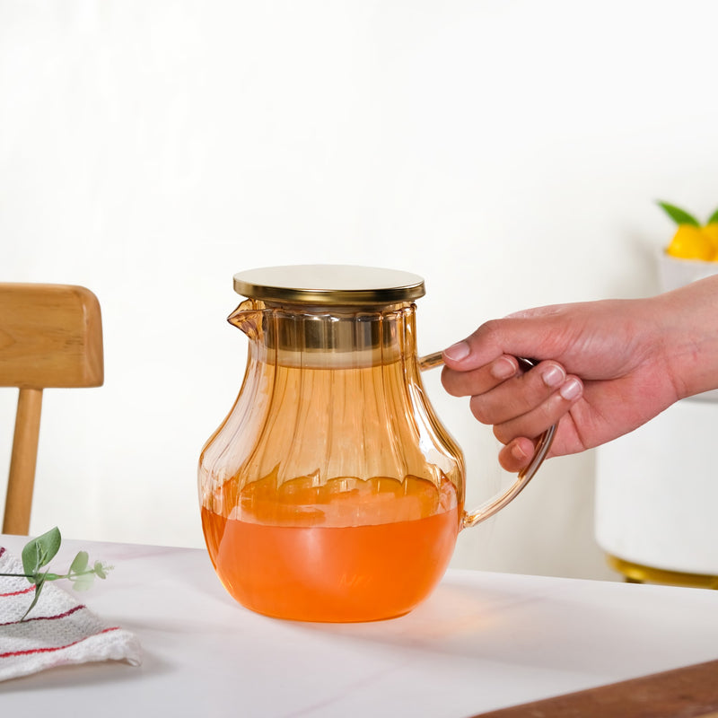 Golden Pear Borosilicate Glass Jug 1550ml