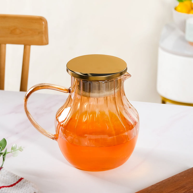 Golden Pear Borosilicate Glass Jug 1550ml