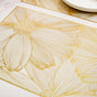 Golden Petals Table Mat Set Of 6
