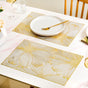 Golden Petals Table Mat Set Of 6