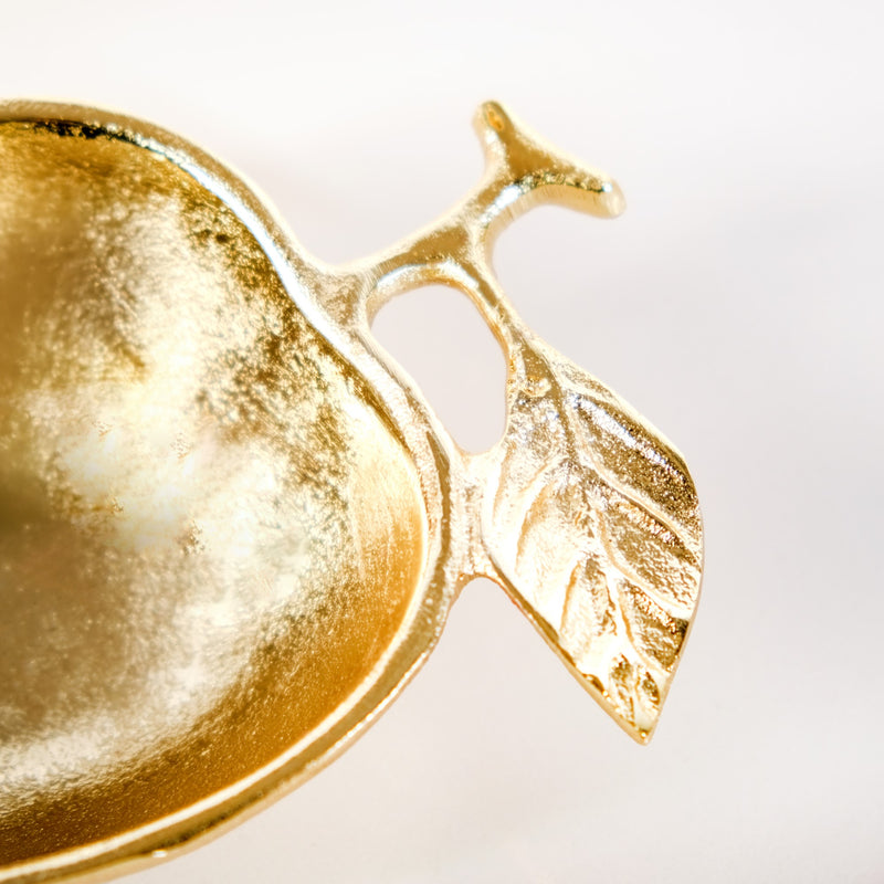 Golden Apple Trinket Bowl Set Of 2