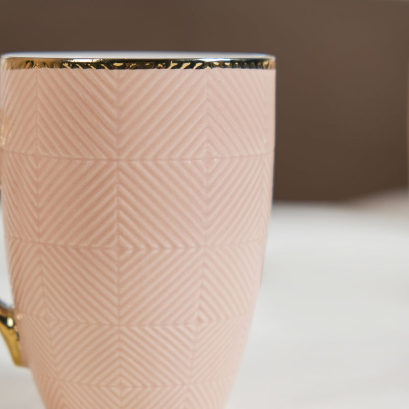 Design Mug For Coffee Set of 6 Beige 330ml - Coffee mugs, coffee mug set, tea mugs, ceramic coffee mugs