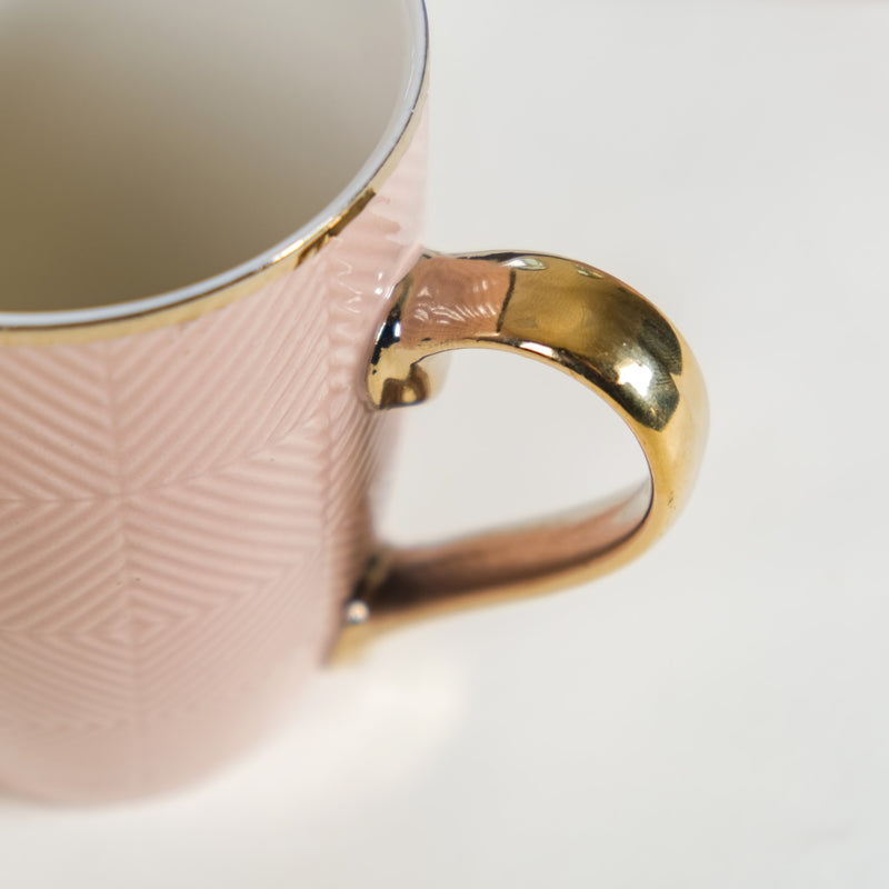 Design Mug For Coffee Set of 6 Beige 330ml - Coffee mugs, coffee mug set, tea mugs, ceramic coffee mugs