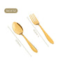 Gold PVD Coated Cutlery Set Of 12