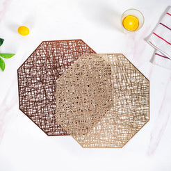 Golden Table Mat Set