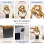 Golden Infinity Loop Resin Art
