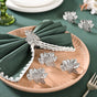 Grapes Pure Brass Napkin Ring With Silver Polish Set Of 6