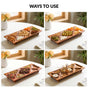 Nero Sectioned Serving Platter 43x18cm