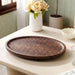 Mango Wood Carved Nero Platter Oval 25x14cm