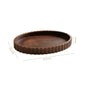 Scallop Rim Nero Platter Oval 35x25cm
