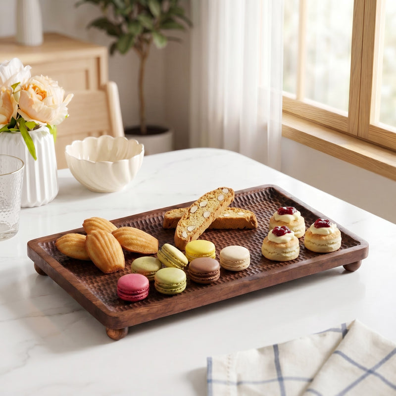 Wooden Nero Serving Platter Rectangle 35x25cm