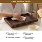 Scallop Rim Nero Platter Rectangle 41x25cm