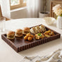 Scallop Rim Nero Platter Rectangle 41x25cm