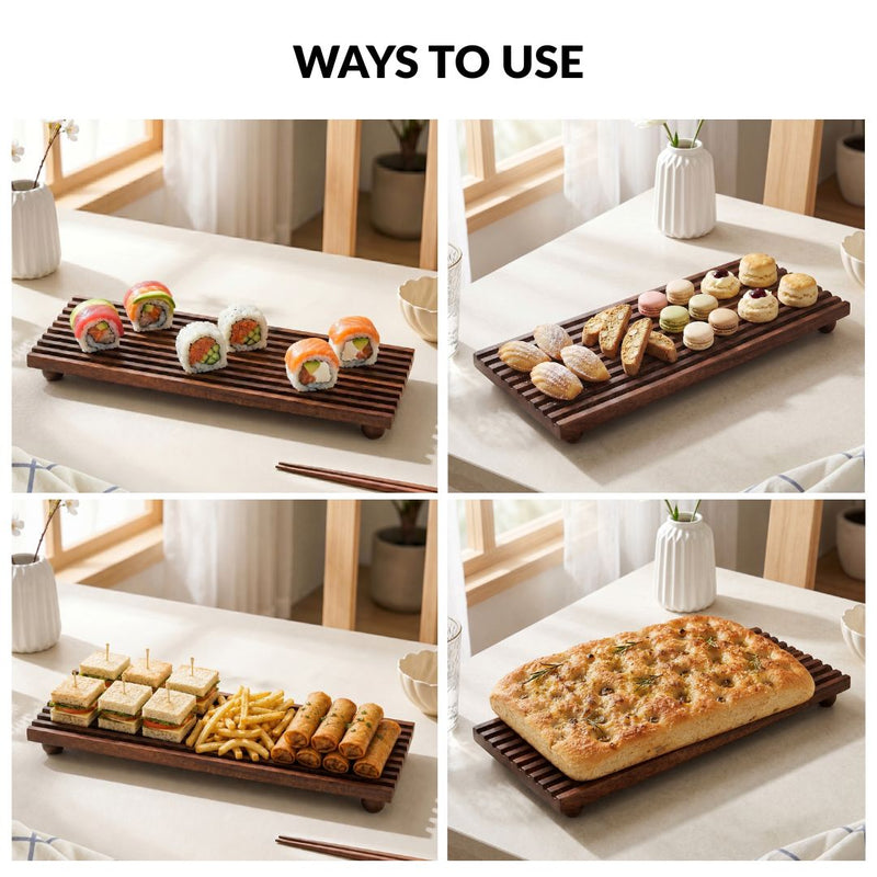 Nero Mango Wood Serving Platter 40x15cm
