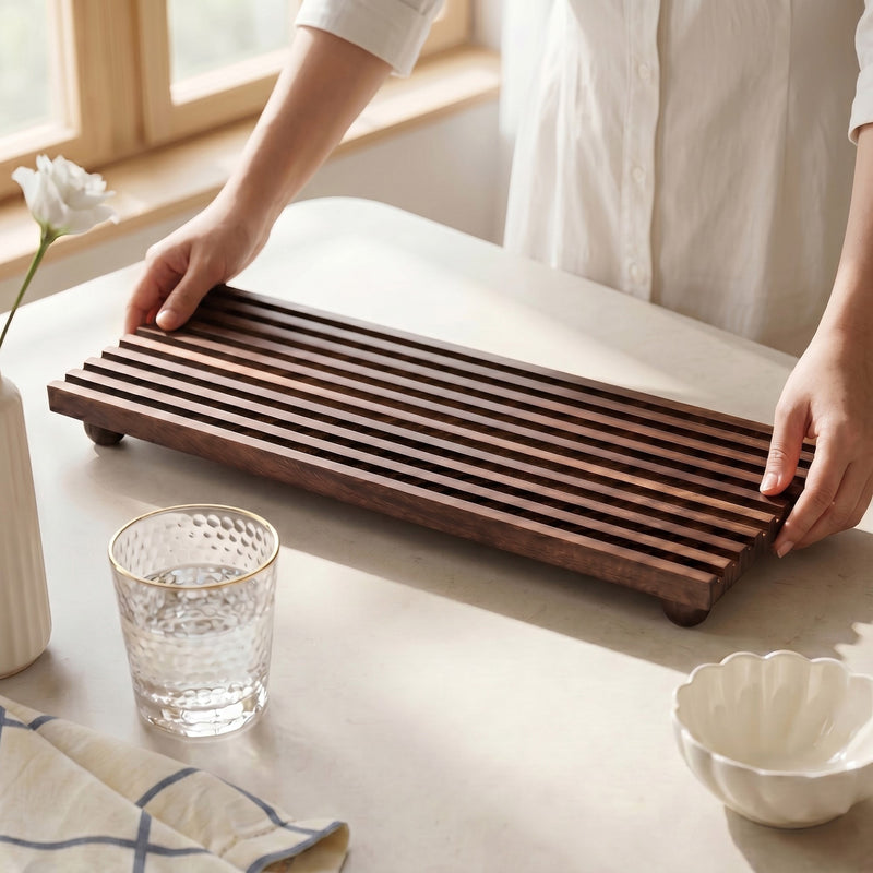 Nero Mango Wood Serving Platter 40x15cm