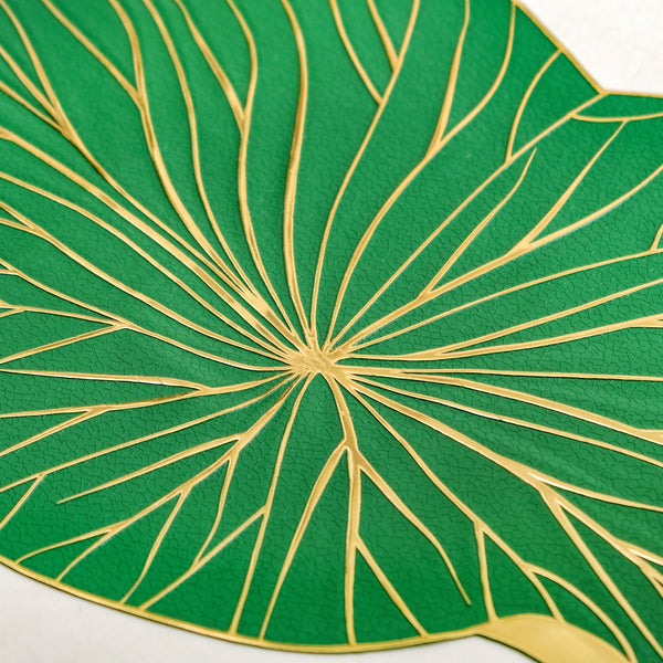 Lily Pad Placemats For Dining Table Green Set Of 6
