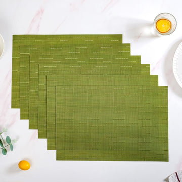 Green Square Tablemat Set Of 6