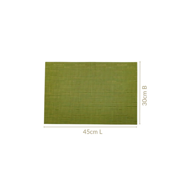 Green Textured Easy Clean Tablemat Set Of 6