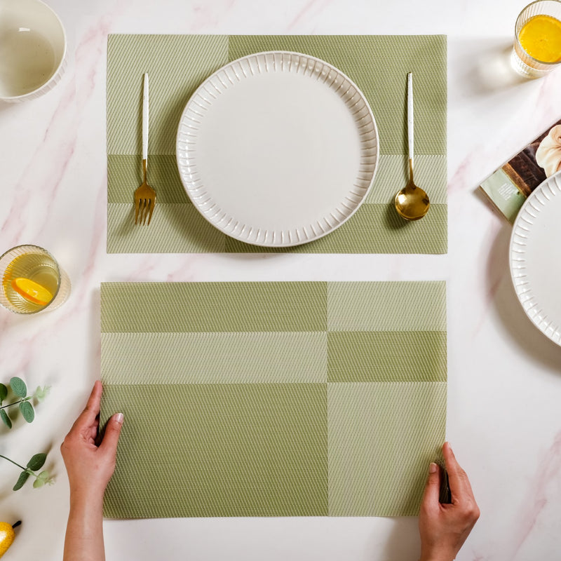 Green Table Mat Set Of 6