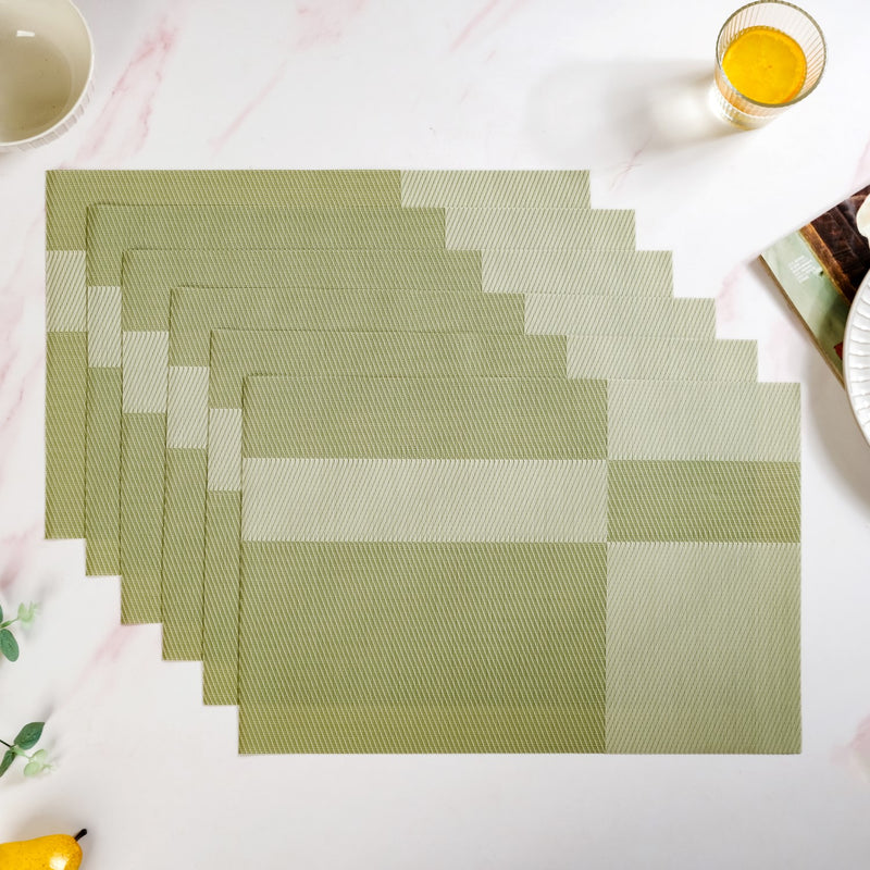Green Table Mat Set Of 6