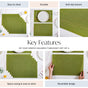 Green Textured Easy Clean Tablemat Set Of 6