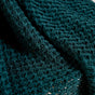 Green Cable Knitted Pure Cotton Soft Throw Blanket