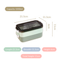 Bento Lunch Box With Mobile Holder Green 1050ml