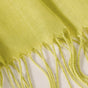 Solid Green Ladies Scarf With Fringes