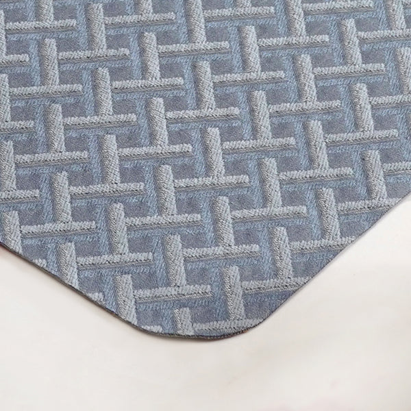 Greyish Blue Weave Pattern Tablemat Set Of 6