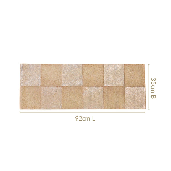 Grid Dining Table Runner Gold 92x35cm