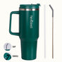 GripSip 40 Insulated Tumbler Bottle With Side Handle Emerald Isle 1200ml