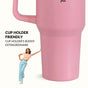 GripSip 40 Insulated Tumbler Bottle With Side Handle Tropical Pink 1200ml