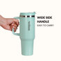 GripSip 40 Insulated Tumbler Bottle With Side Handle Coastal Malibu 1200ml