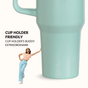 GripSip 40 Insulated Tumbler Bottle With Side Handle Coastal Malibu 1200ml