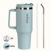 GripSip 40 Insulated Tumbler With Side Handle Arctic Blue 1200ml