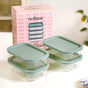 Groovo Food Storage Container Green Set Of 4 520ml