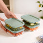 Groovo Food Storage Container Green Set Of 4 520ml