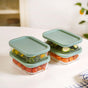 Groovo Food Storage Container Green Set Of 4 520ml