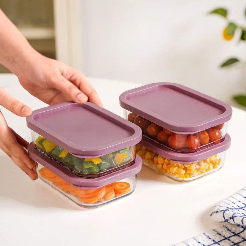 Groovo Food Storage Container Set Of 4 520ml