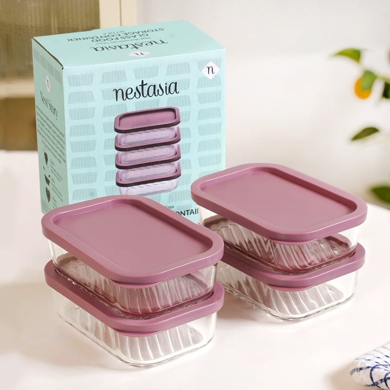 Groovo Food Storage Container Set Of 4 520ml